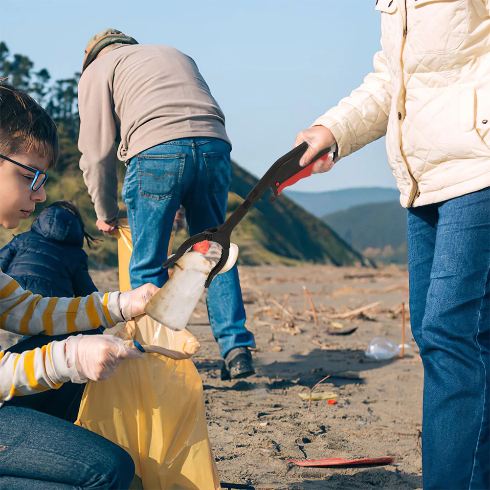 

2pcs Grabber Reacher Tool 28Cm Garbage Claw Trash Picker Upper For Seniors Disabled Ergonomic Handle Heavy Duty Plastic Claw