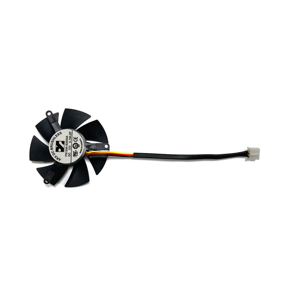 GIGABYTE GTX 1050 OC Low Profile Cooling Fan Replacement FS1250-S2053A 12V 0.19A GTX1050/1050Ti Graphics Card Fan