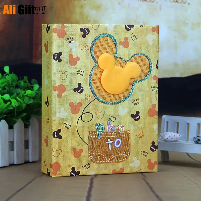 5 Inch 200 photos 7 inch 100 photos  Insert Pockets Children Album Cartoon  Interleaf Handmade DIY Photo Albums Birthday Gift