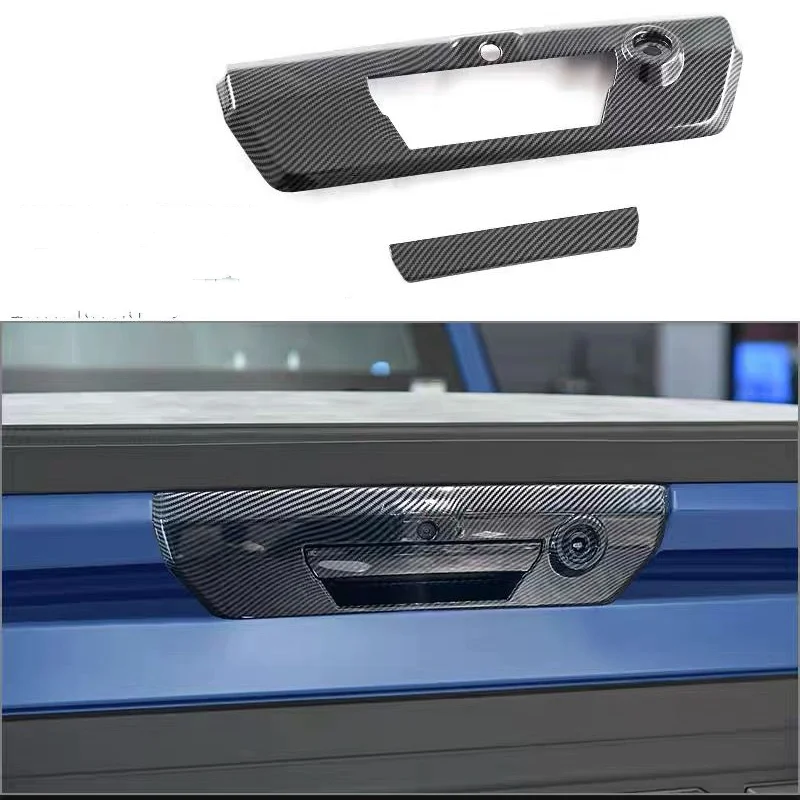 Для Ford F150 F-150 крышка ручки задней двери, накладка чаши задней двери, автозапчасти, автомобильные внешние аксессуары из углеродного волокна 2021-2023