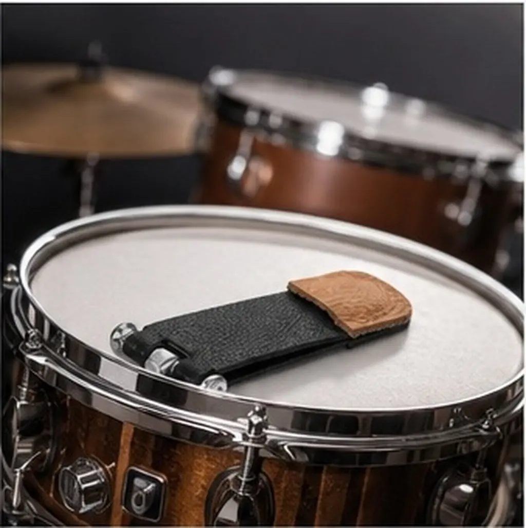 Professional Drum Mute Pad Compact Dampener for Acoustic Drums Reduces Resonance and Harmonics Portable Practice Drum