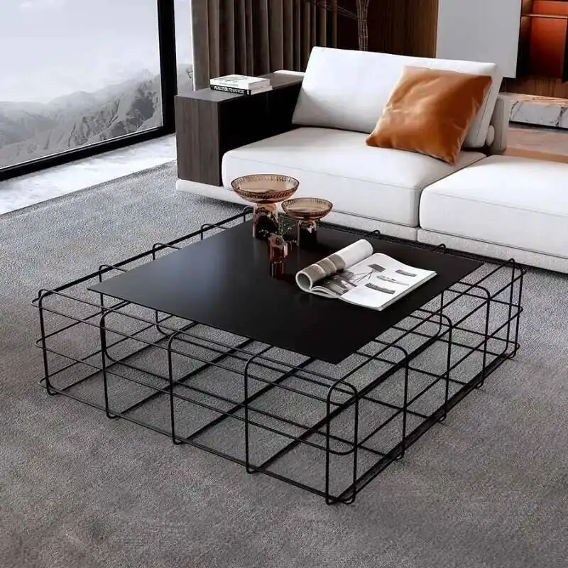 

Aesthetic Decoration Simple Modern Metal Coffee Table Minimalist Coffee Table Decoration Industrial Couchtisch Patio Furniture