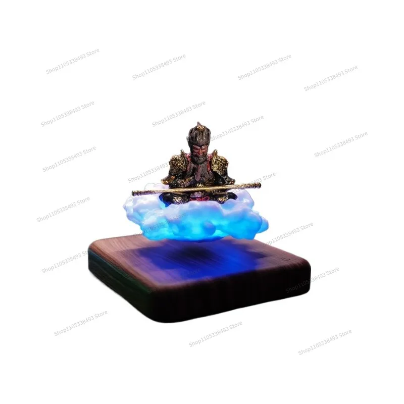 For Maglev Ornament, Wukong Figure, Cloud Rotating Display Stand, Tabletop Ornament, Birthday Gift.