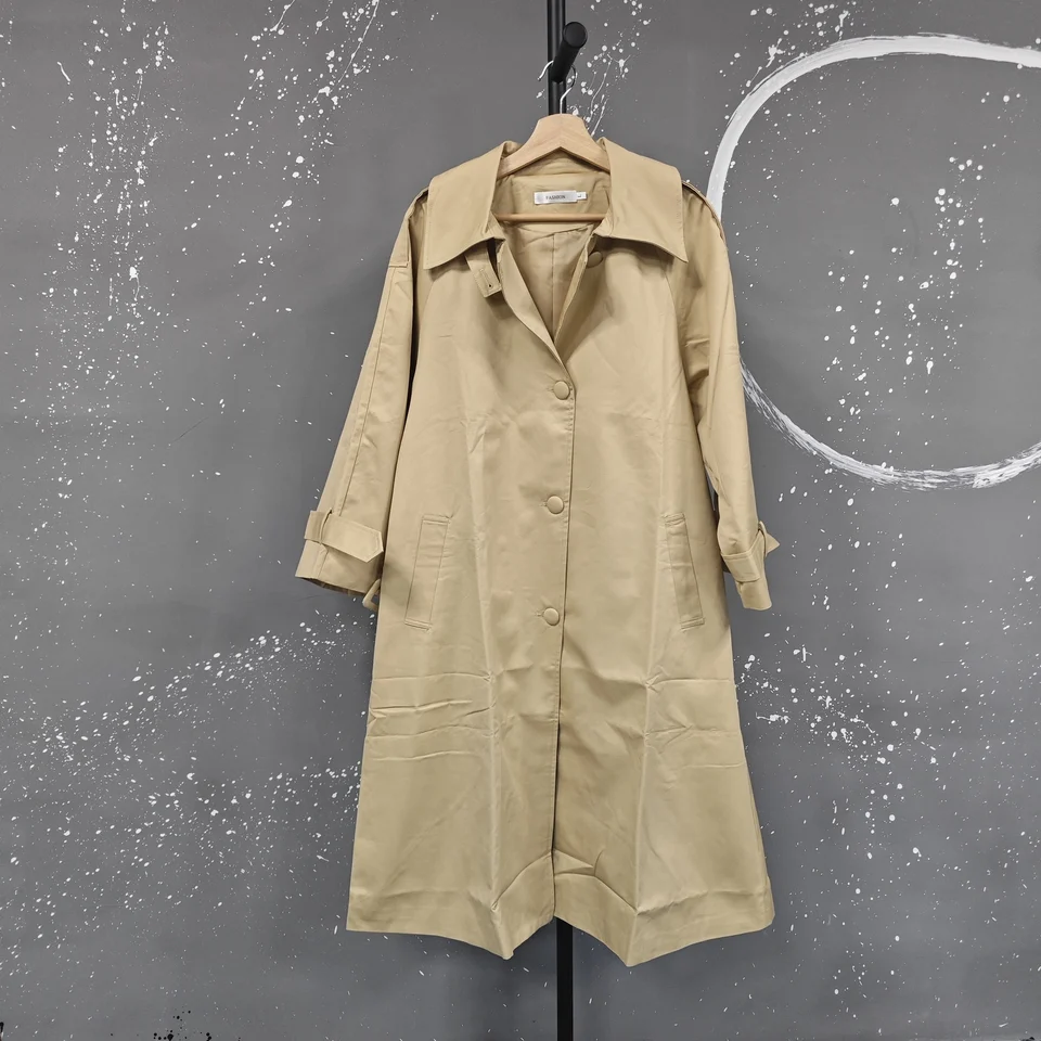 断捨離価格！L'Appartement Oversize Trench Coat LESLIE | Faux Hair Tiger Print Trench Coat – LAMARQUE