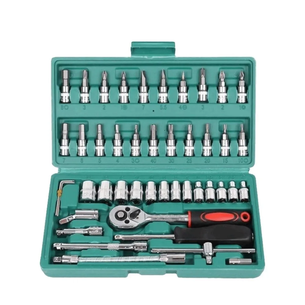 Strong Toughness Ratchet Wrench Combo Set Anti-slip Wear-resistant Home Maintenance Tool Set Multi-Purpose Durable