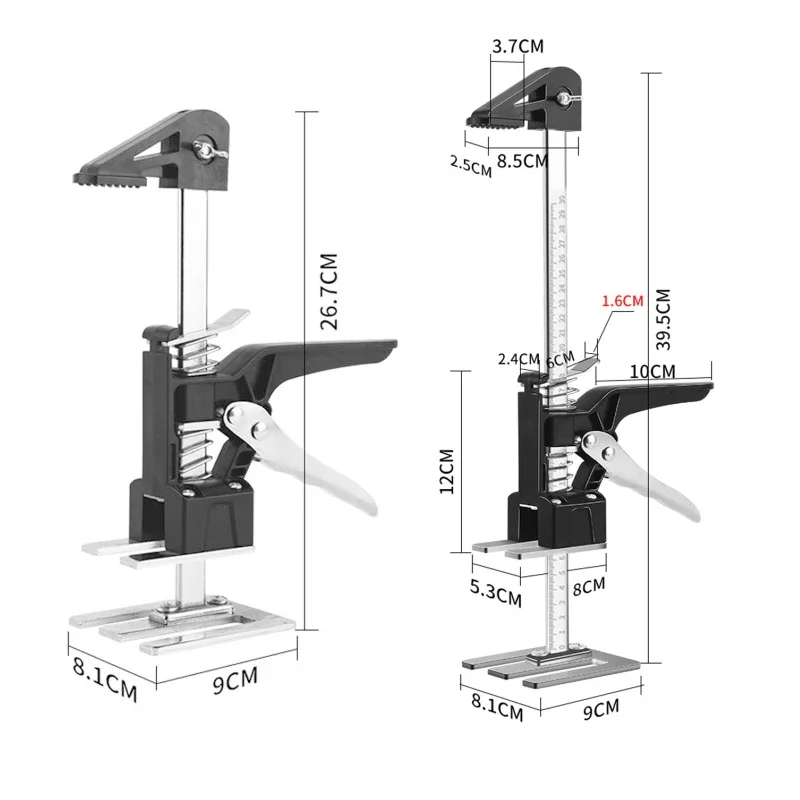 Imagem -02 - Labor-saving Ferramenta de Elevação Mão Painel da Porta Drywall Braço Jack Cabinet Board Lifter Telha Altura Ajustador Elevador pc Pcs