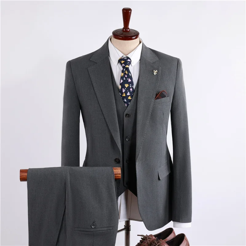 (8) Men's Korean-style slim fit suit