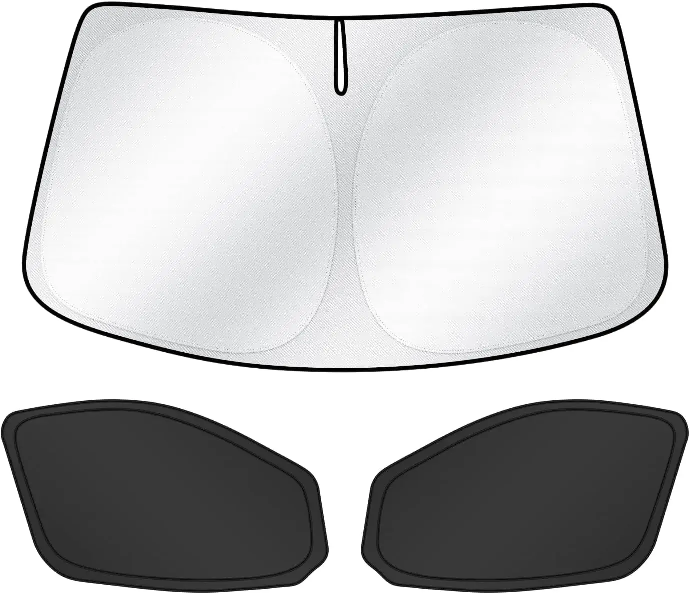 

Солнцезащитные шторки для Ford Transit 2015-2026, затемняющие накладки для передних боковых окон, складные, блокирующие тепло, 3 шт.