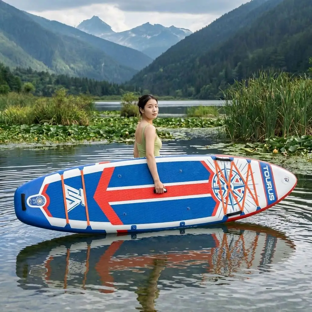 Exclusive Deal Price 11 Foot 6 Inch Full Kit Accessories Transport Bag Reliable Tourus Stand up Paddle Board