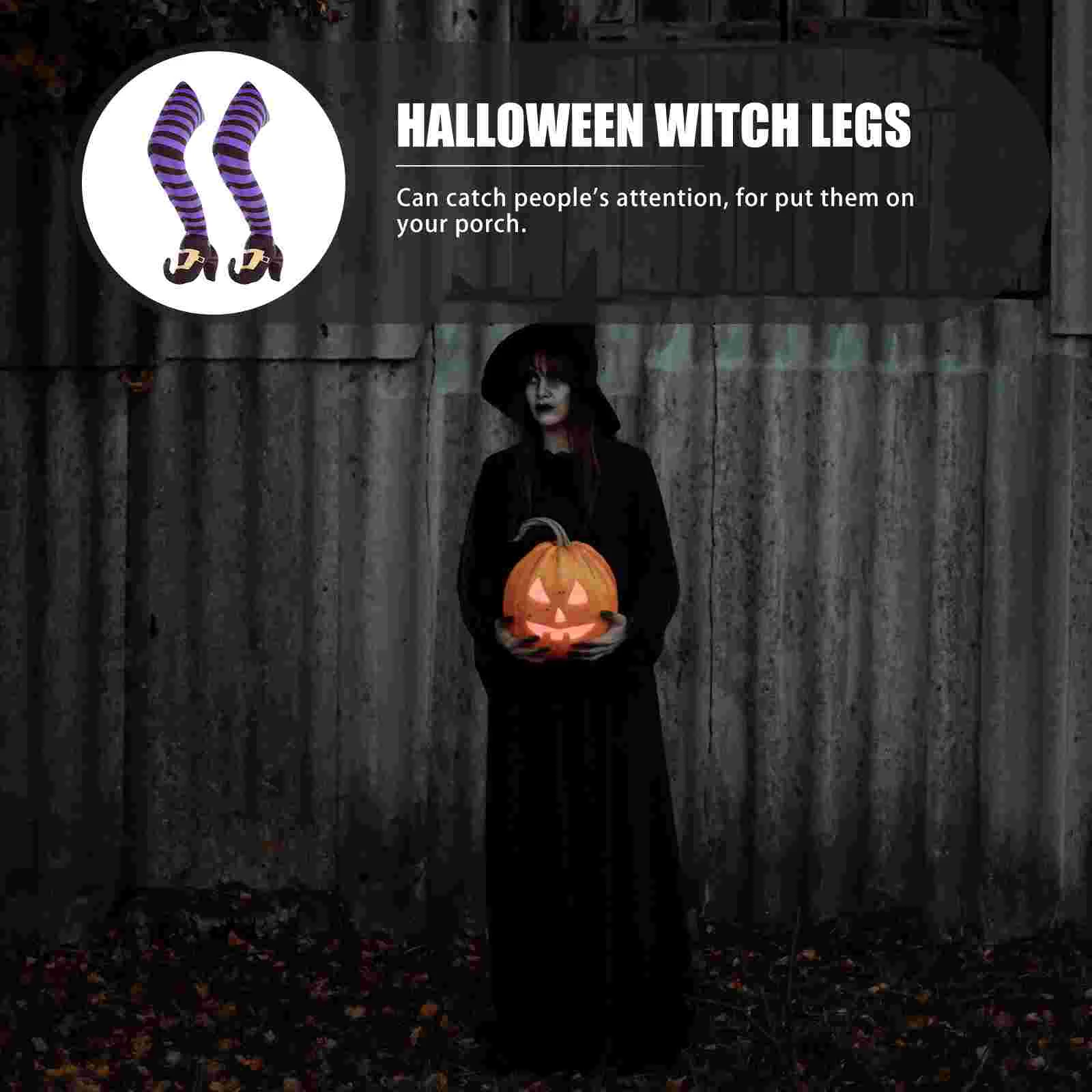 Witch Thigh Party Decoration Supply Decorative Leg Halloween Adornment Legs 38X19CM Haunted House Yard Lawn