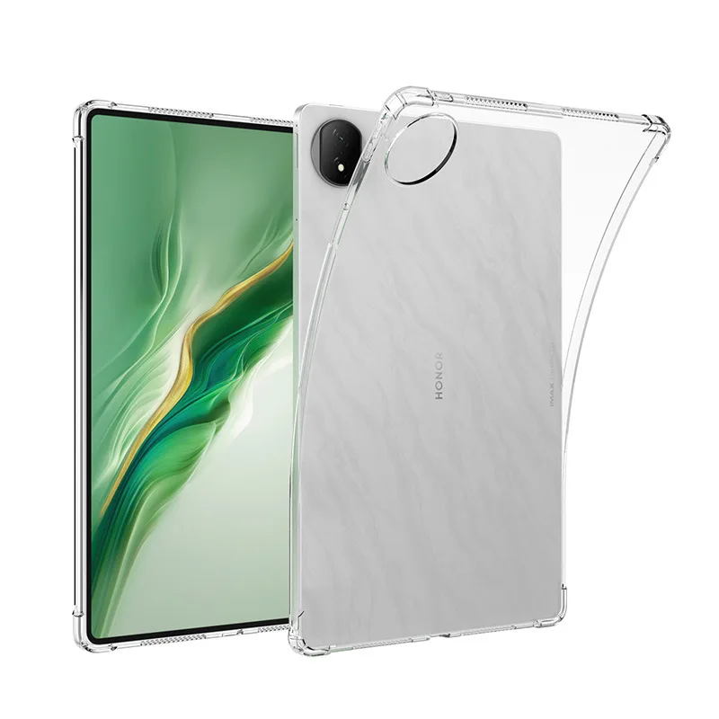 

For Funda Honor MagicPad 2 (2024) 12.3" Tablet Case Clear TPU Back Cover with 4 Shockproof Airbags