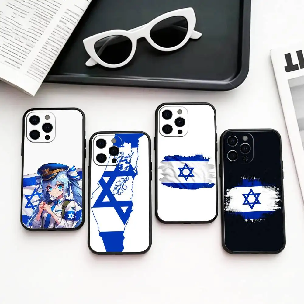 

F-Flag of Israel Phone Case Silicone Soft For IPhone 17 16 15 14 13 12 11 X XR Plus Pro Max Plus