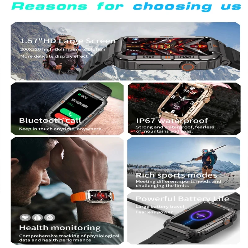 Military Outdoor Smart Watch G - Outdoor Power Hours 评论和价格