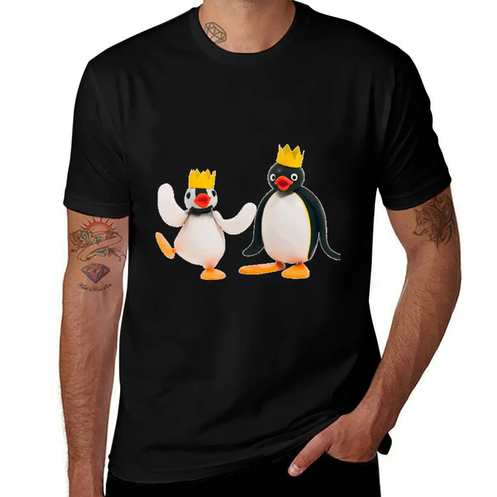 

Pingu and Pinga Reyes T-Shirt new gifts and t-shirts anime t shirts vintage plain t shirts men