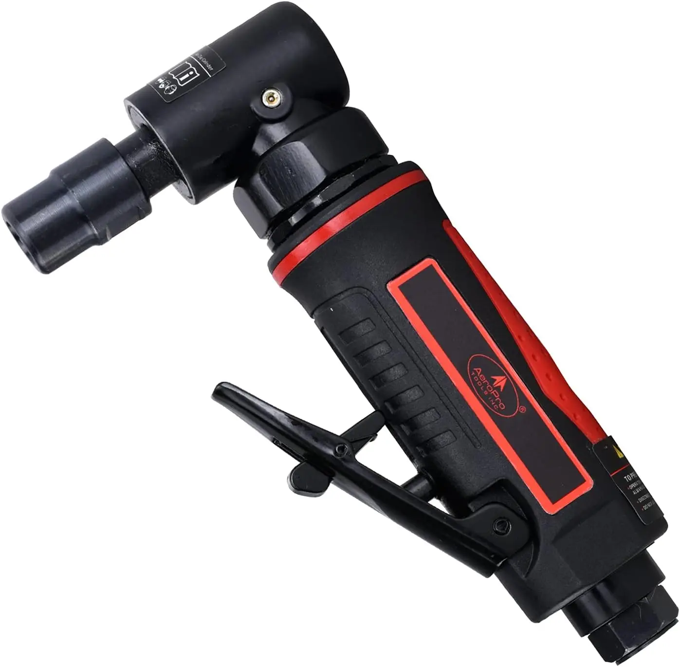 เครื่องเจียรลมแบบมือถือขนาด 1/4 นิ้ว พร้อมหัวจับดอกสว่านขนาด 1/4 นิ้ว ความเร็ว 20,000 รอบต่อนาที สำหรับงานเจียรและขัดความเร็วสูง