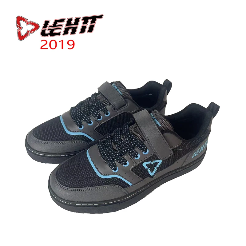 LEHTT Mountain Bike Shoes Men's Bicycle Sports Shoes Anti Slip Fitness Sports PU Material Off-road Bicycle Flat Bottomed Boots