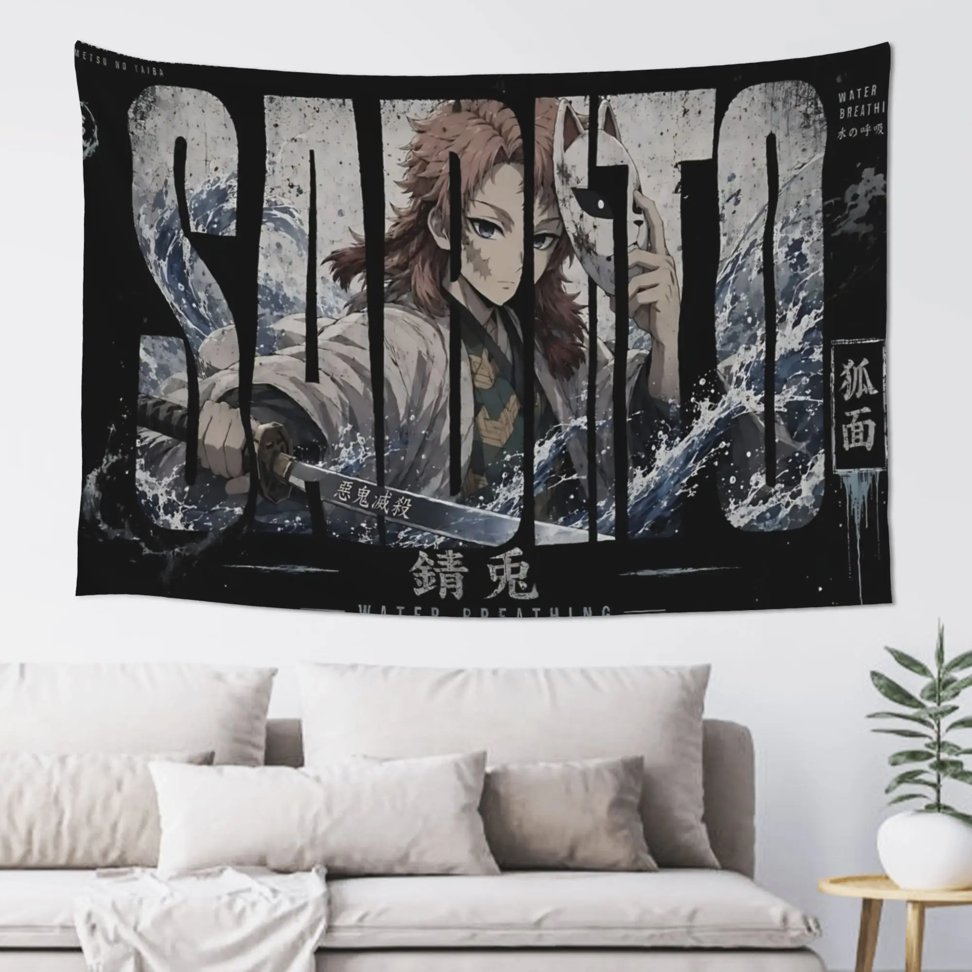 Cutecore Demon Slayer Tapestry Bedroom Decoration  Wall Hanging Blanket Tapestry Cool Stuff For Room