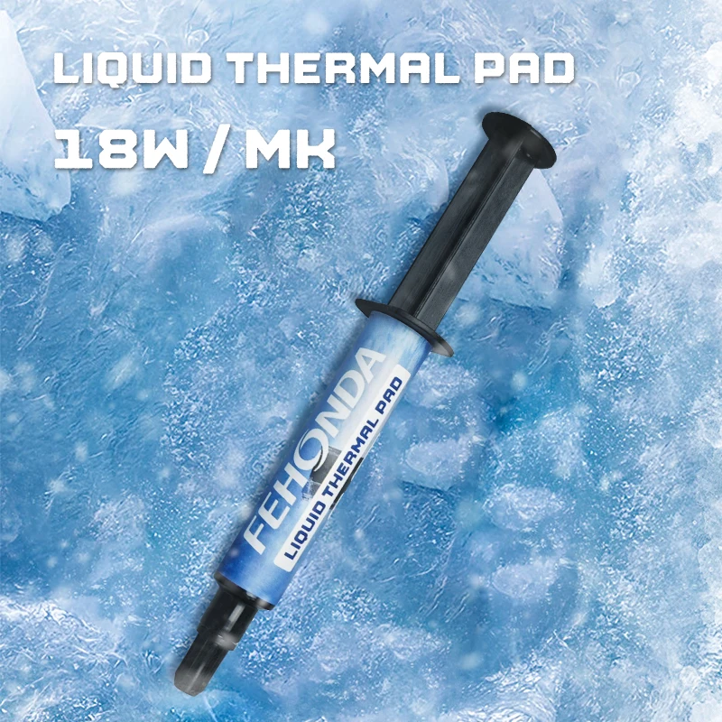 Imagem -02 - Almofada Térmica Líquida 50g 100g 18w Fehonda Ltp81 Massa Térmica Gpu Vram