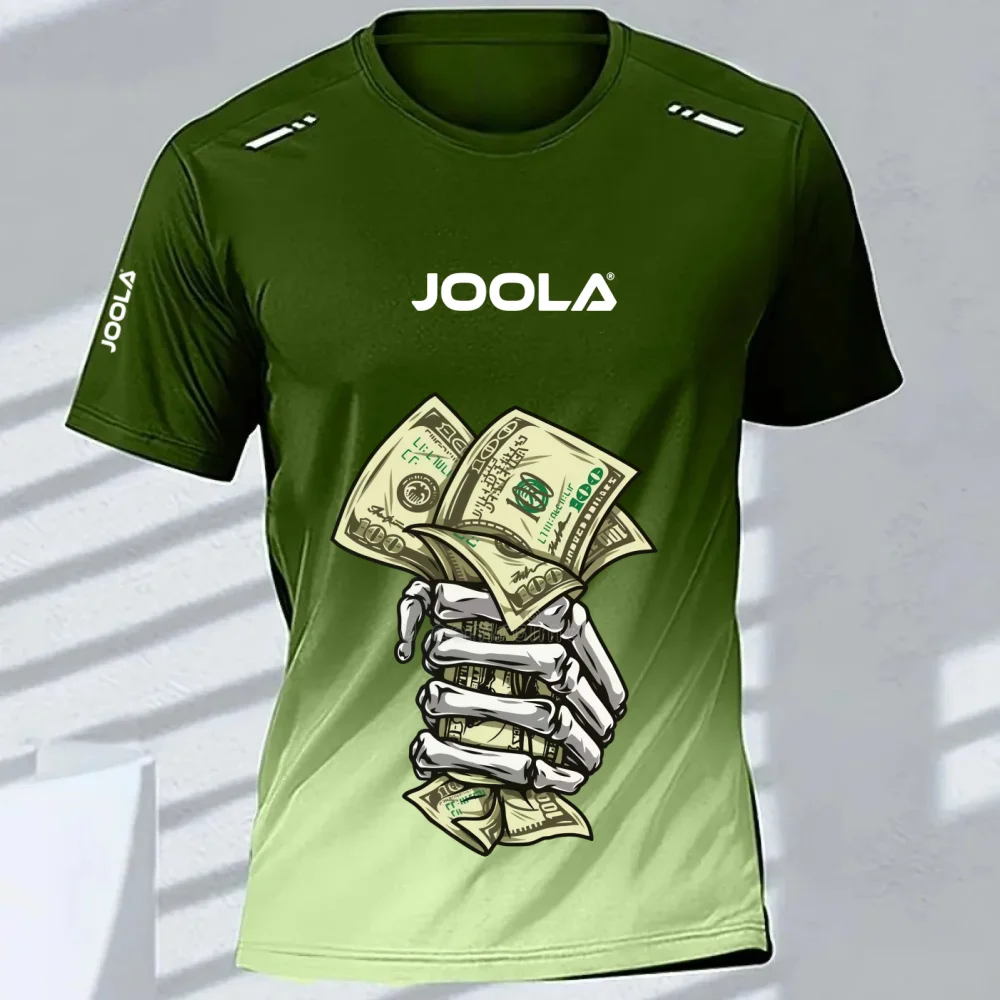 Men Gradient Print T-Shirt Quick Dry Short Sleeve Breathable Sports Tee For Running Training Outdoor Casual Wear
