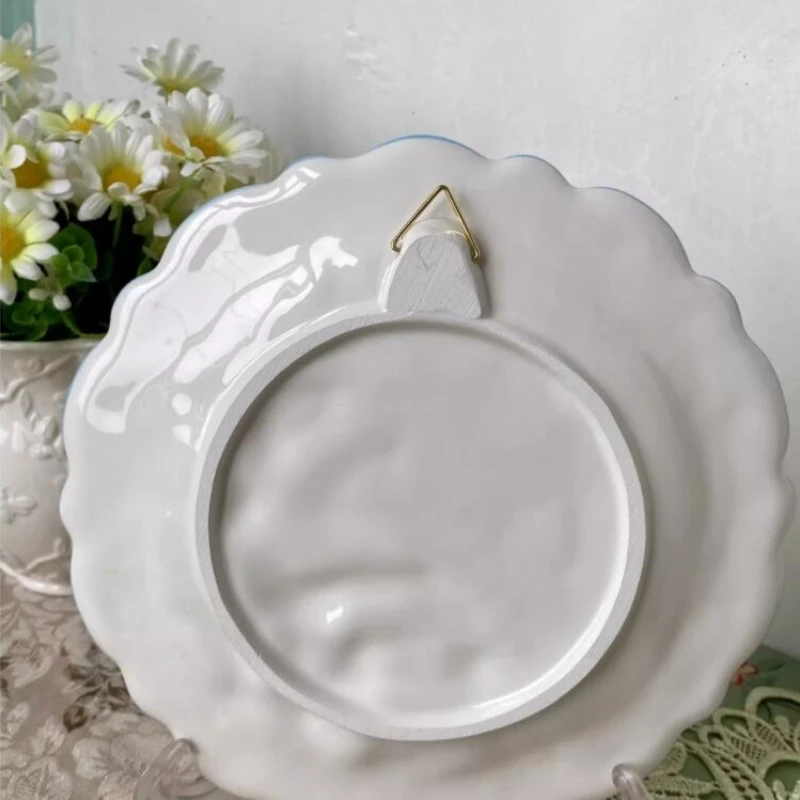 3D Red Rose & Bird Porcelain Decorative Wall Plate 5