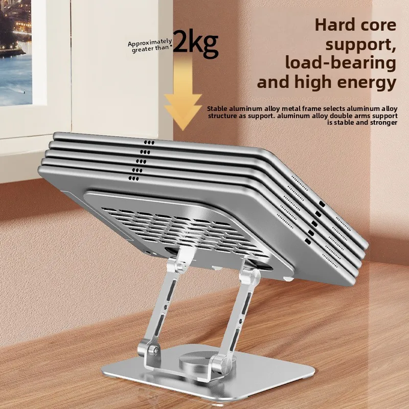 High end 360 Rotation Metal Desktop Holder for Mobile Phone Tablet Computer Lazy Stand for Live Broadcast Drama Watching