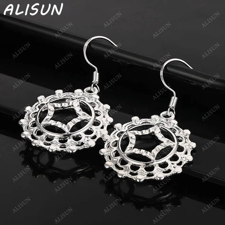 

ALISUN 925 Sterling Silver Design Star Earrings Drop Earrings For Women Charm Trend Birthday Gifts Fashion Party Fine Jewelry