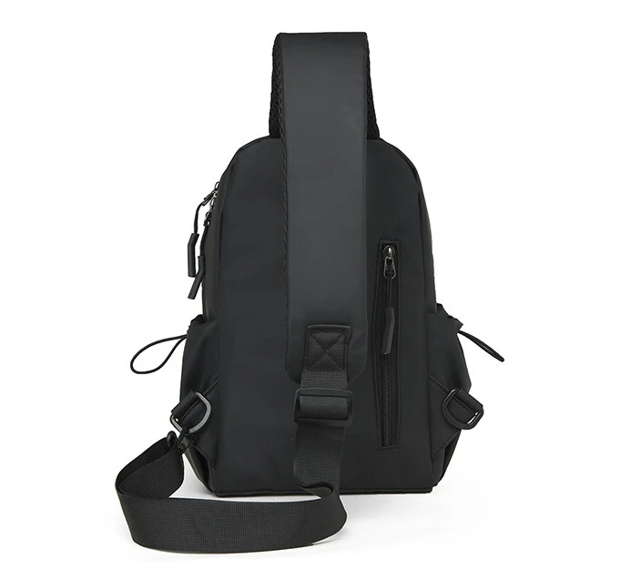 New Men's Chest Bag, Fashionable and Sporty Crossbody Bag, Lightweight and Water-resistant, Large-capacity Single-shoulder Bag