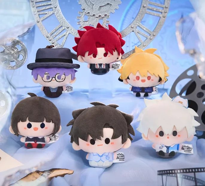 Minidoll Time Agent سلسلة السفر ذات الوقت العكسي، لعبة قطيفة مستديرة ودوارة، ملحقات حقيبة الظهر، تصميم إبداعي كرتوني لطيف