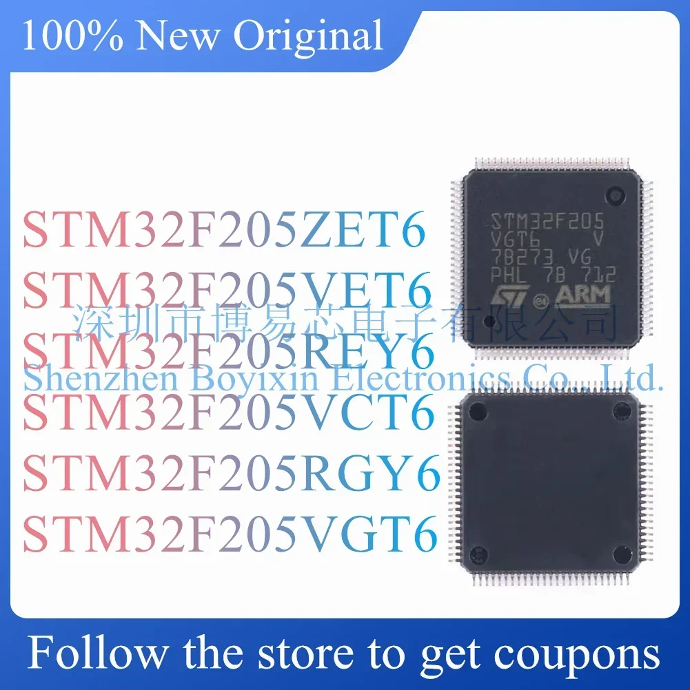 NEW STM32F205ZET6 STM32F205VET6 STM32F205REY6 STM32F205VCT6 STM32F205RGY6 STM32F205VGT6 Original Product