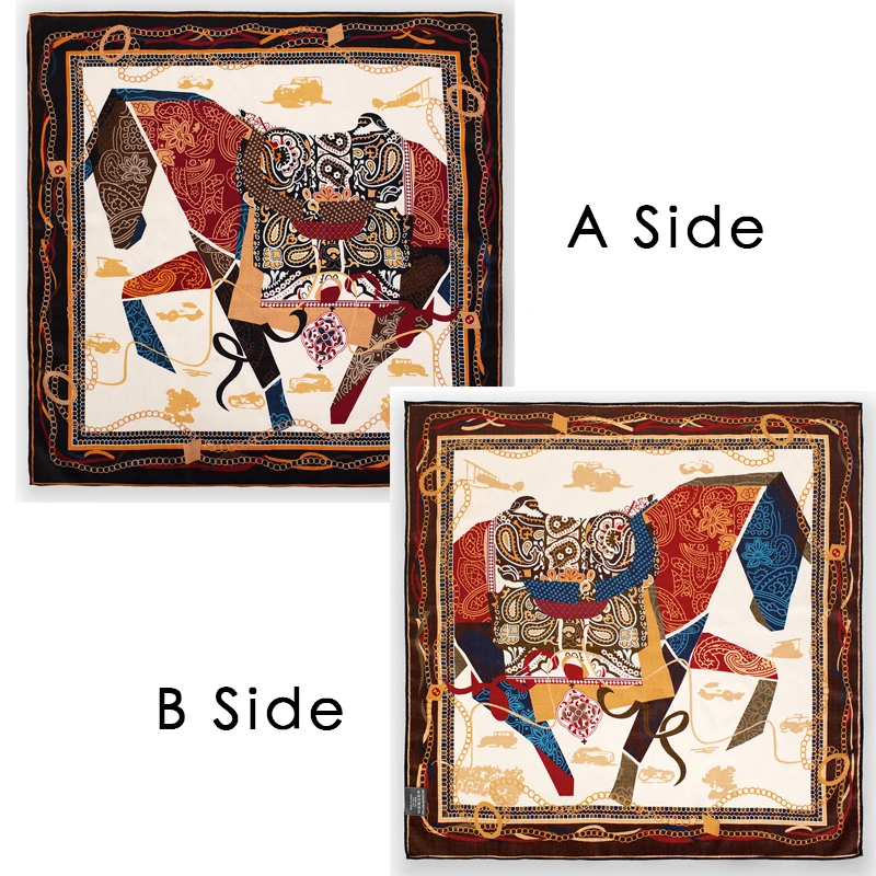 

Keep Warm Scarf 65CM Women Square Bandanas Hand Rolled Edge Scarfs Hair Clothing Bag Accessories Lover Christmas Gift