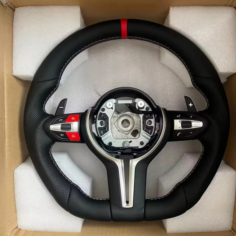 Customized Microfiber Leather Car Steering Wheel For BMW F30 F80 F06 F10 3 Series 5 Series M Sport Steering Wheel Accessories