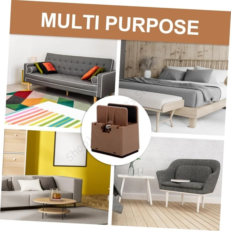 4Pcs Heavy Adjustable Chair Feet Riser Screw Clamp Sofa Table Chair Fixed Non-Slip Heightening Leg Mat Furniture Legs Mute Pad