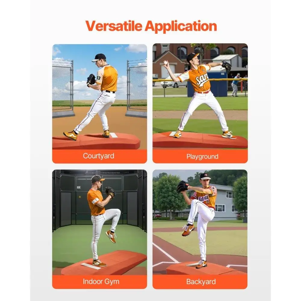 127 Inch Portable Pitching Mound Baseball Softball Outdoor Training Pitcher Aid