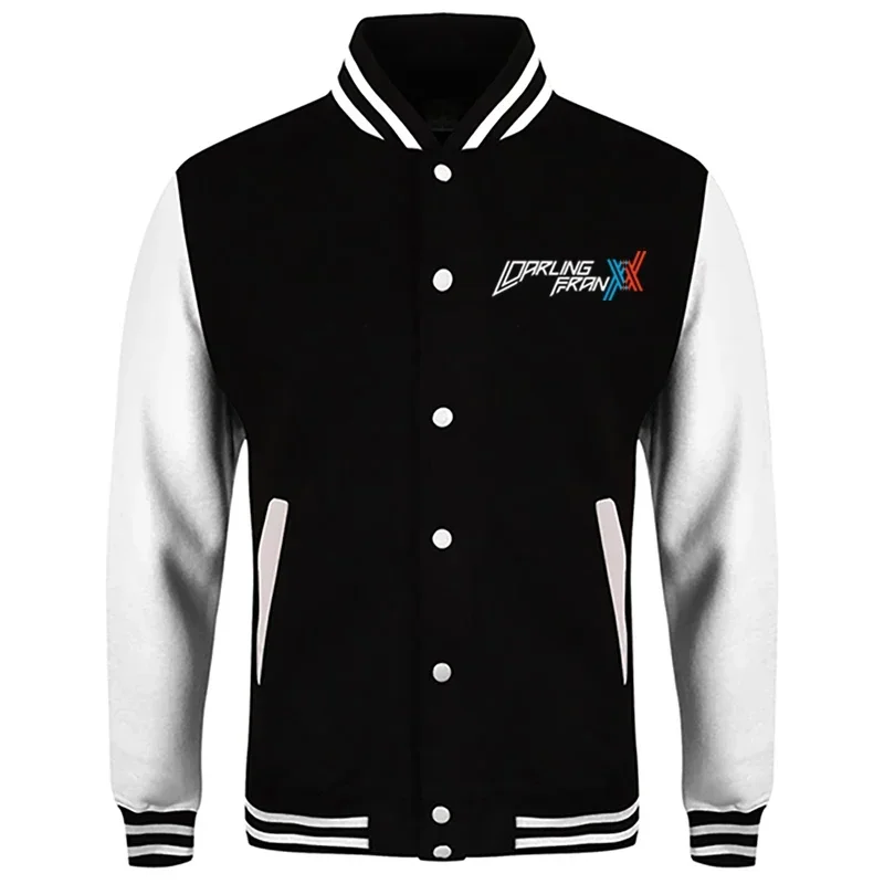 Zero two Junior Anime Baseball Jacket Men's Uniform Bomber Jacket Men's Jacket