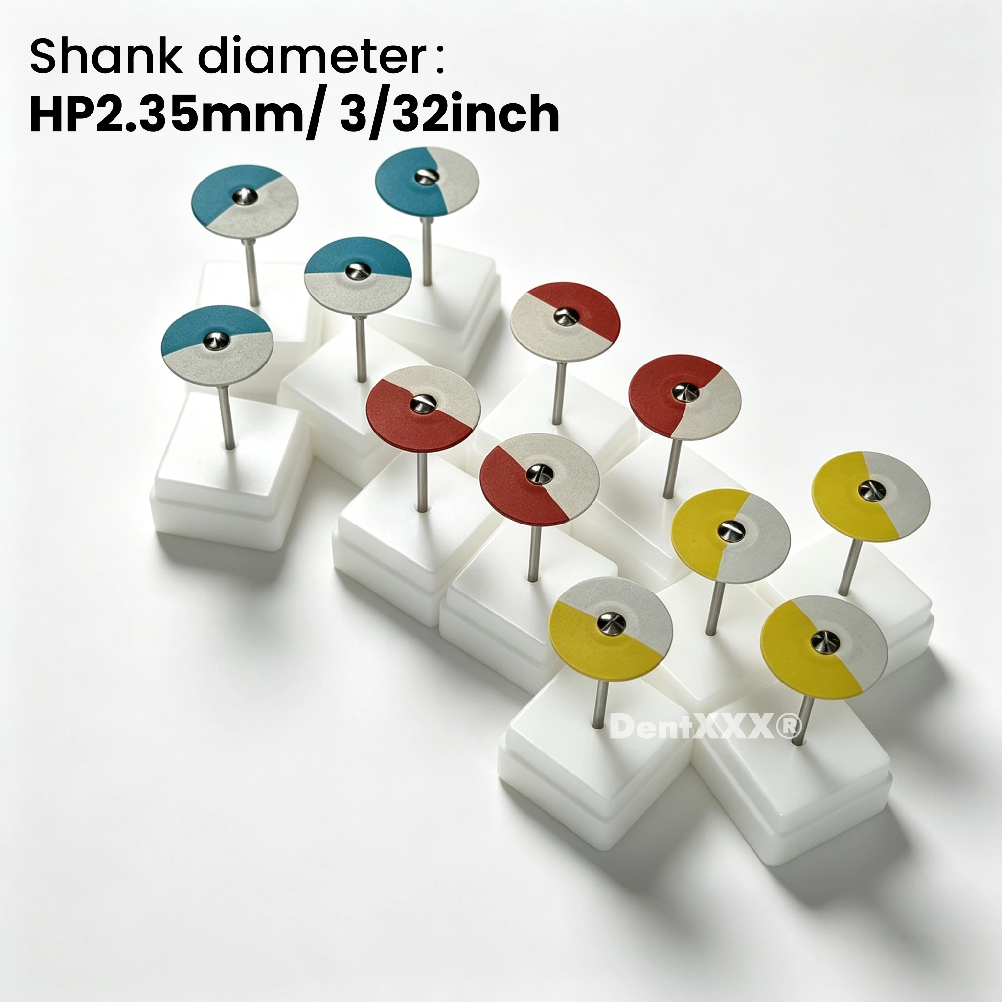 Buy 6 Get 2 Free Diamond Rubber Polishing Wheel Disc, Dual-Color Polishing Disc, Suitable for Porcelain Metal Head Polishing