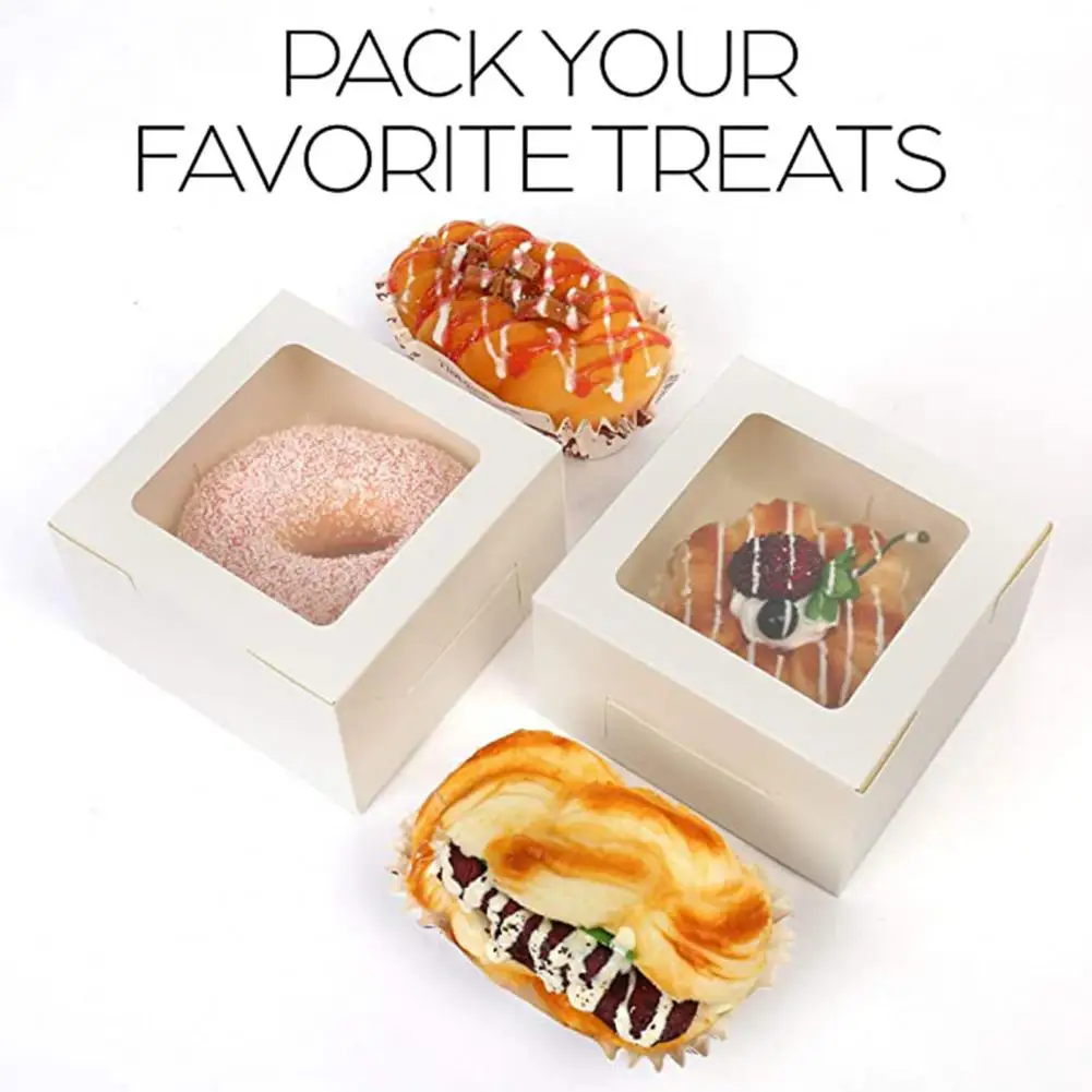 Durable Cake Boxes BPA Free Lightweight Easy to Assemble Pastry Wrap Boxes Household Supplies