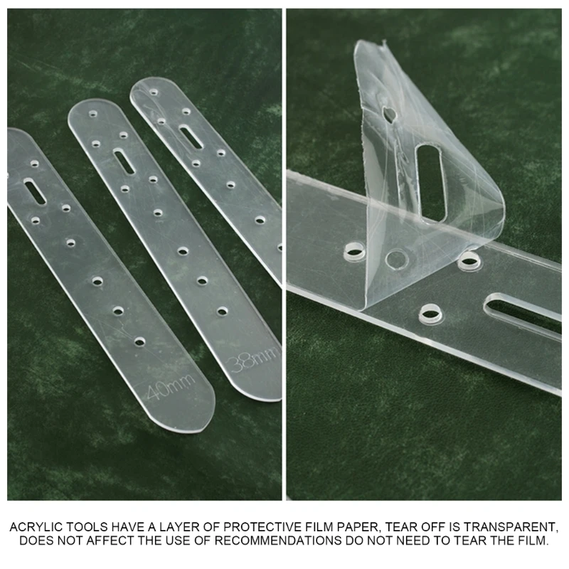 5Pcs Belt Hole Positioning Templates, 5 Size 25mm 30mm 35mm 38mm 40mm image 3