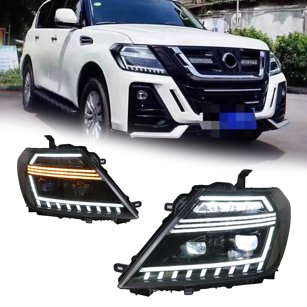 

LED HeadLights For NISSAN PATROL Y61 12-19 New Style Full Led DRL Car Head Lamp Assembly Signal Accessories Modified Lamp