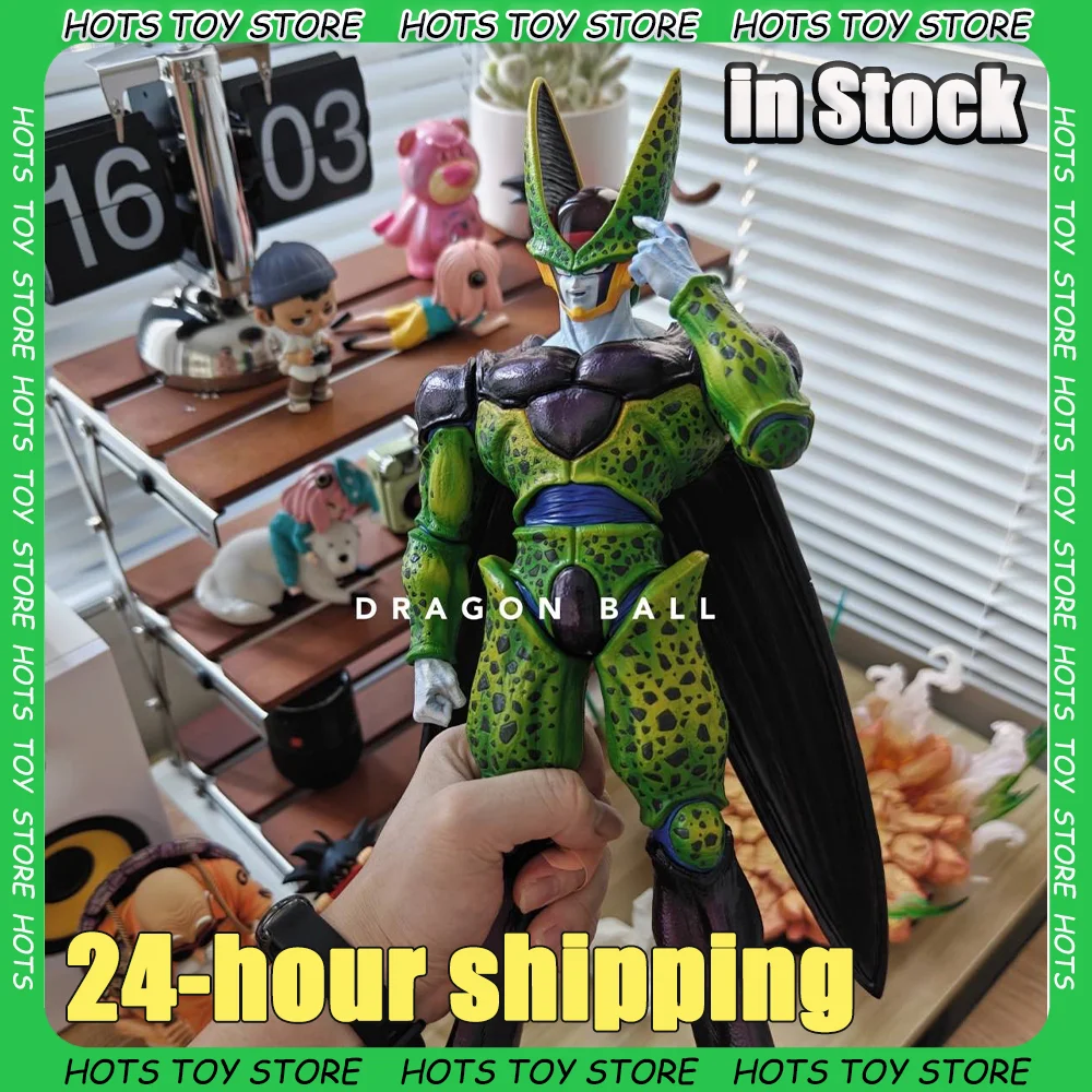 

New Dragon Ball Z Perfect Cell Anime Figures Cell Figurine 35cm Figures Pvc Statue Collection Model Desk Ornament Toys Gifts