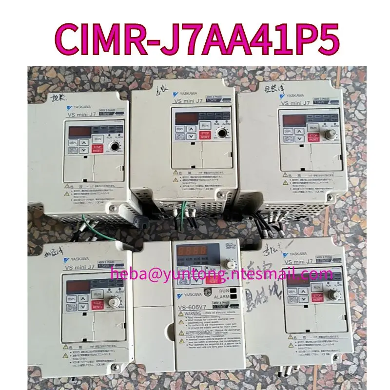 

Used J7 frequency converter CIMR-J7AA41P5 1.5KW380V