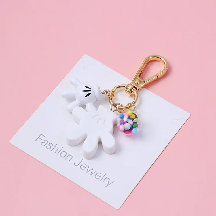 MINISO ฤดูร้อนใหม่พวงกุญแจการ์ตูนยางนุ่มพวงกุญแจรถกระเป๋าจี้ของขวัญสร้างสรรค์