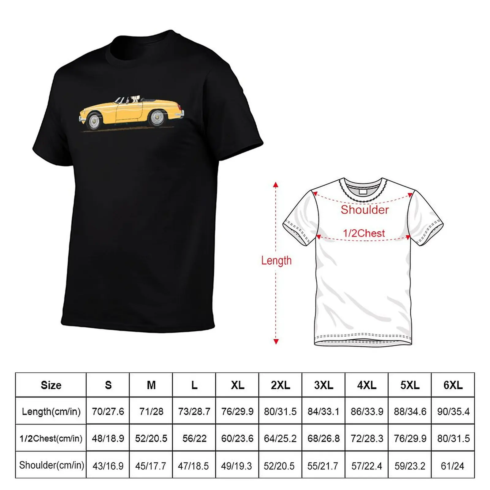 Bronze Yellow 'B' – the Classic British Sports Car T-Shirt anime tshirt funny t shirts man T-Shirt