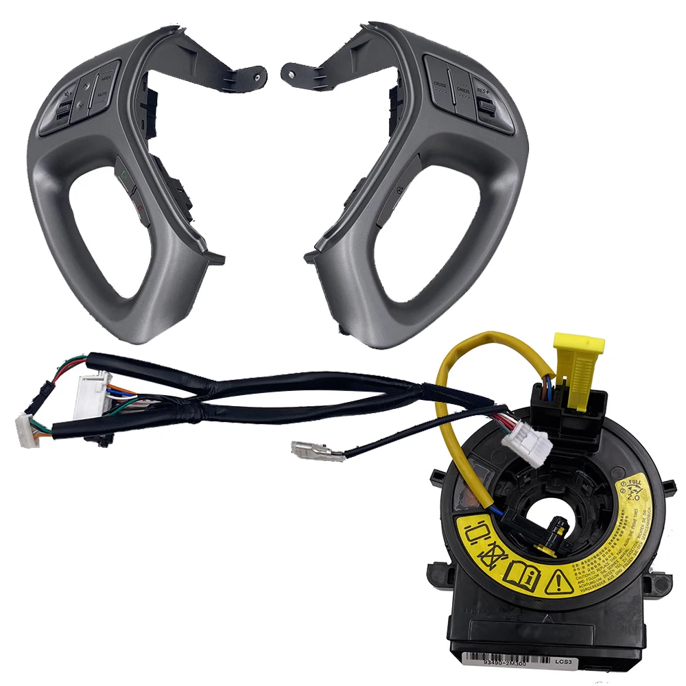 For Hyundai Tucson IX35 car steering wheel buttons dark gray volume adjustment cruise speed buttons with spring
