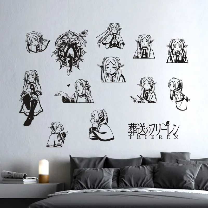 Frieren Wall Decal Anime Car Vinyl Stickers Decor Home Decoration Beyond Journey\'s End