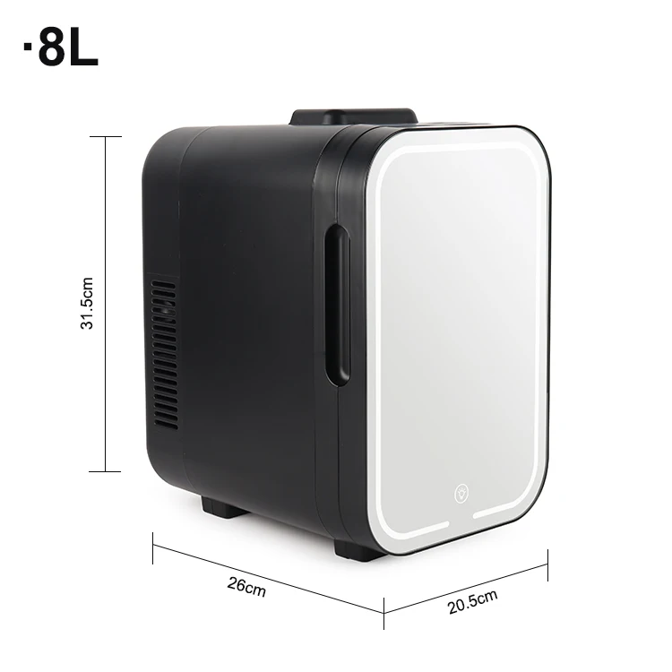 Factory Portable Cosmetic Fridge Makeup Car Refrigerator Skin Care Fridge Beauty Mini Fridge With LED Mirror