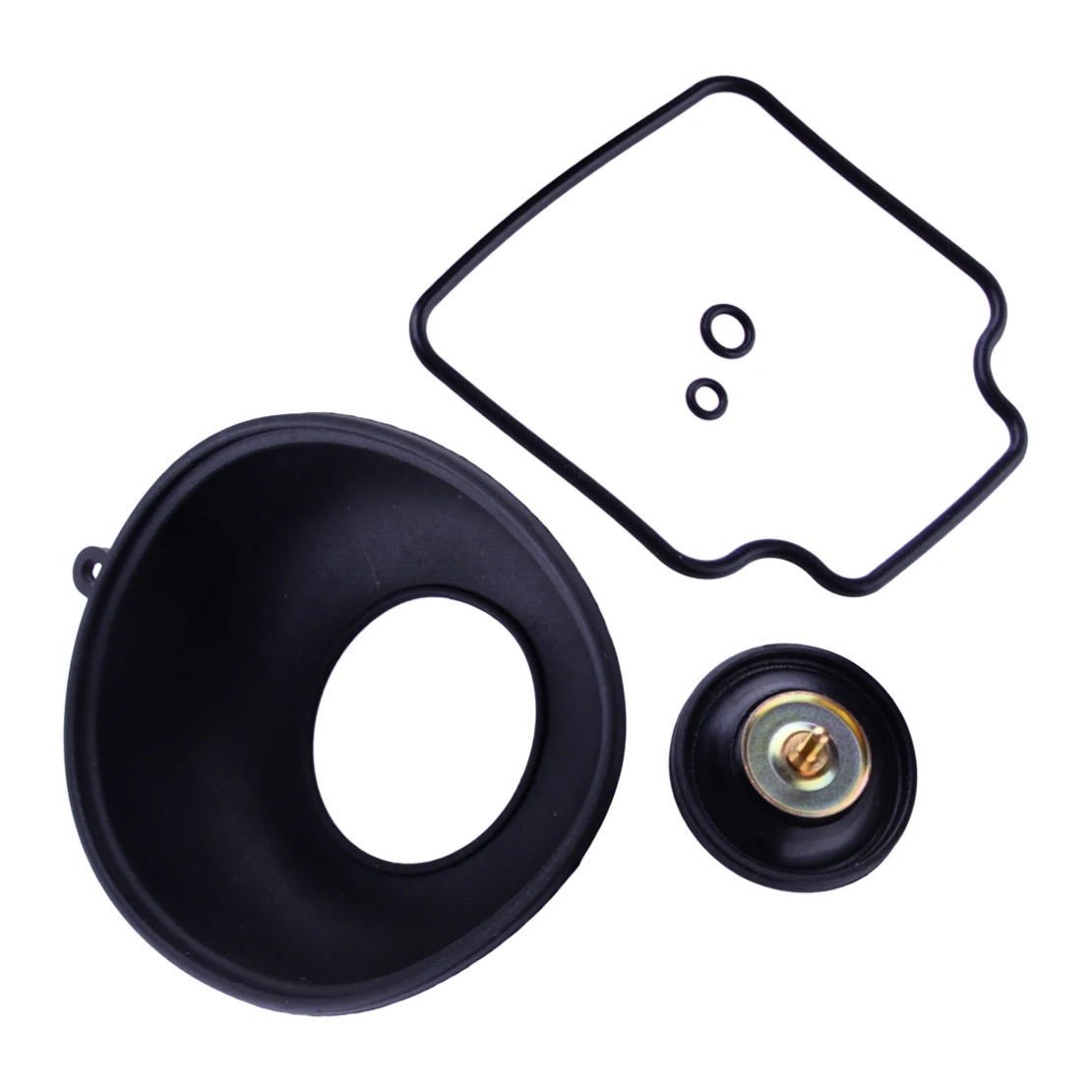 4 Sets Motorcycle Carburetor Carb Repair Float Air Cut-off Valve Diaphragm Kit Fit for Honda NX650 XR650L