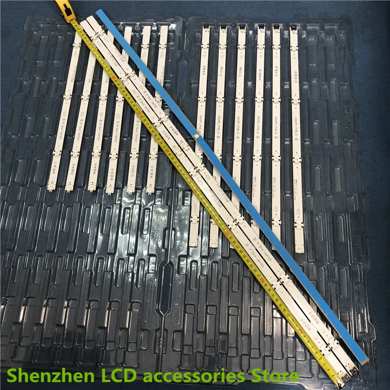 6 개/몫 LED 백라이트 스트립 43LH5100 43LJ515V TV 43LH51_FHD_A 유형 HC430DUN-SLVX1-A11X 100% 새로운