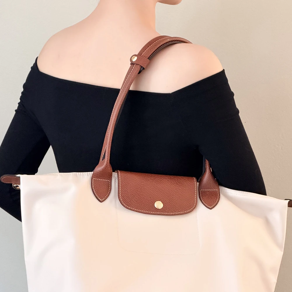 NEW Bag Strap Decompression Shoulder Pads Handle Fixing Clip Bag Accessories For Longchamp Leather Bag Strap Shoulder Rest