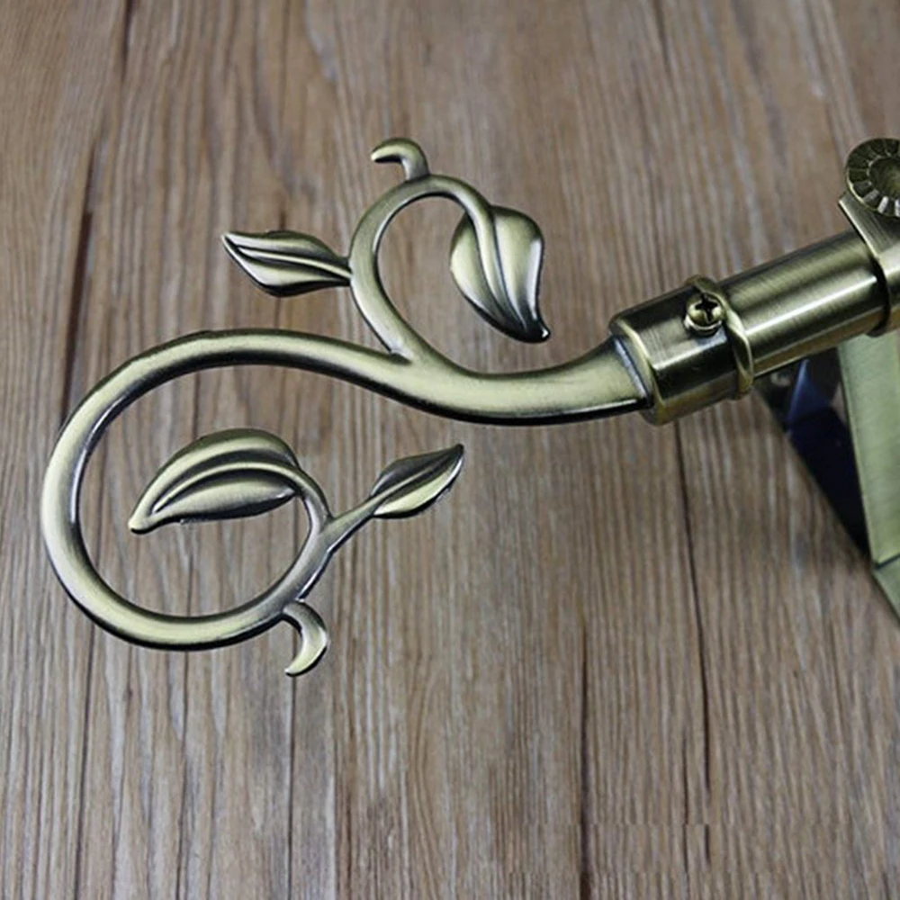 Decorative Alloy Curtain Rod Finials Vintage End Cap for Window Treatment and Curtain Accessories
