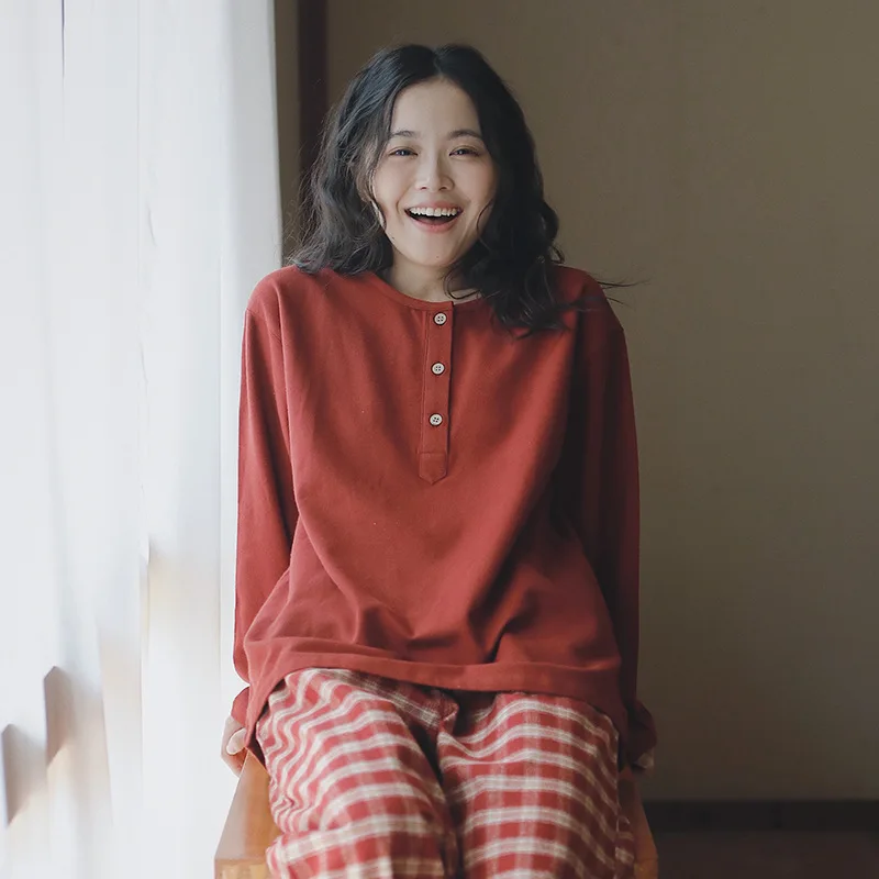 

Комплект домашней одежды из чистого хлопкового фланеля для женщин: уютный, дышащий, с капюшоном, оверсайз, с длинными рукавами, для весны, осени и зимы